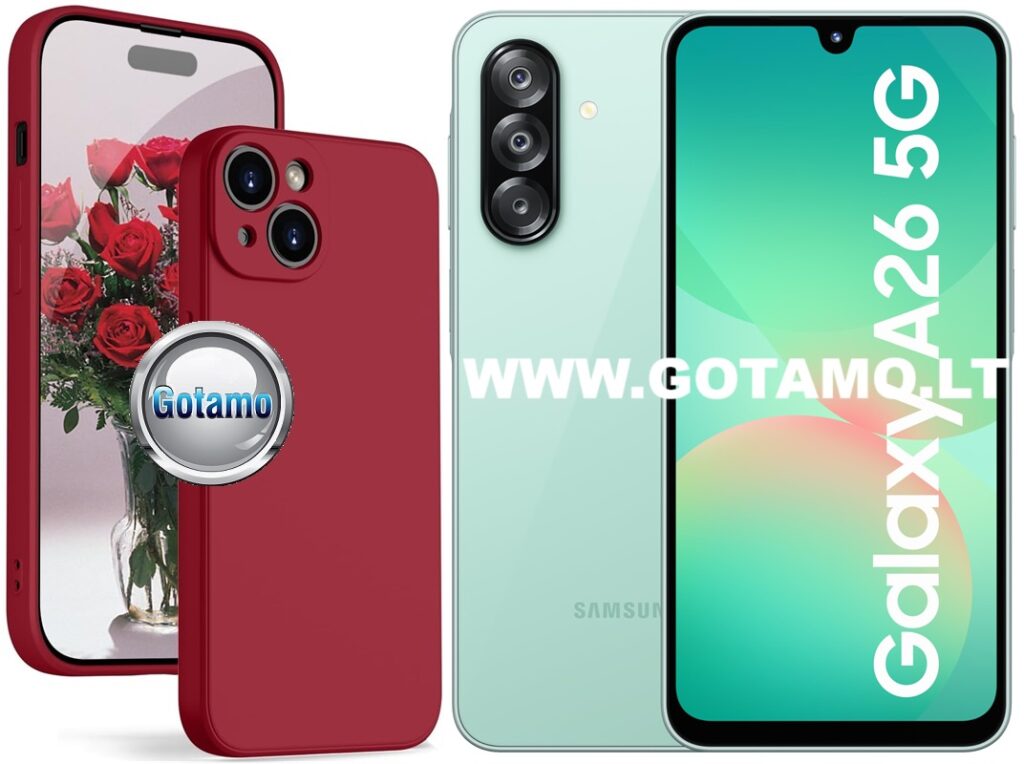 B-Soft Plus dėklas Samsung Galaxy A26 bordo spalvos
