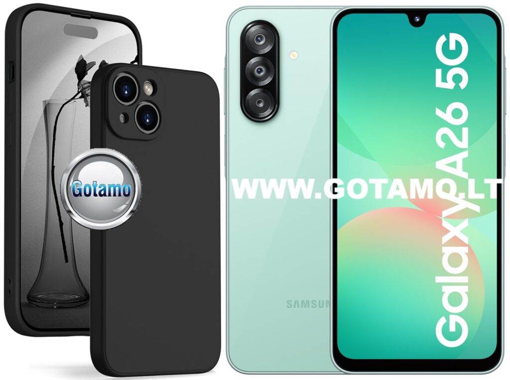 B-Soft Plus dėklas Samsung Galaxy A26 juodos spalvos