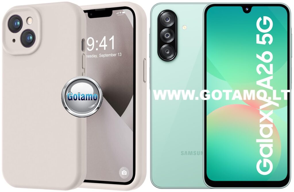 B-Soft Plus dėklas Samsung Galaxy A26 pilkos spalvos