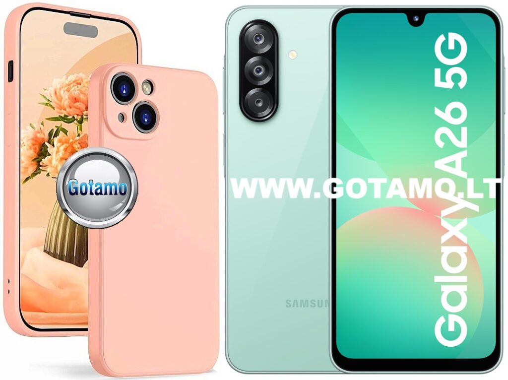 B-Soft Plus dėklas Samsung Galaxy A26 oranžinės spalvos