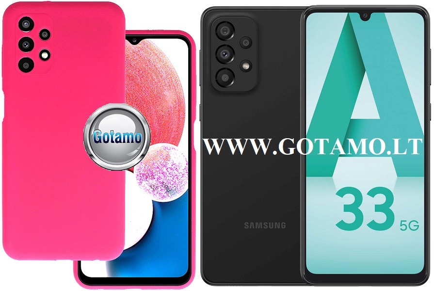 B-Soft Plus dėklas Samsung Galaxy A33 5G mobiliajam bordo spalvos