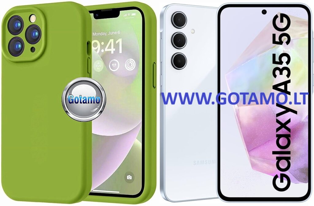 B-Soft Plus dėklas Samsung Galaxy A35 mobiliajam žalios spalvos
