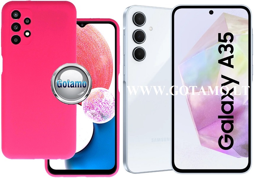 B-Soft Plus dėklas Samsung Galaxy A35 mobiliajam bordo spalvos