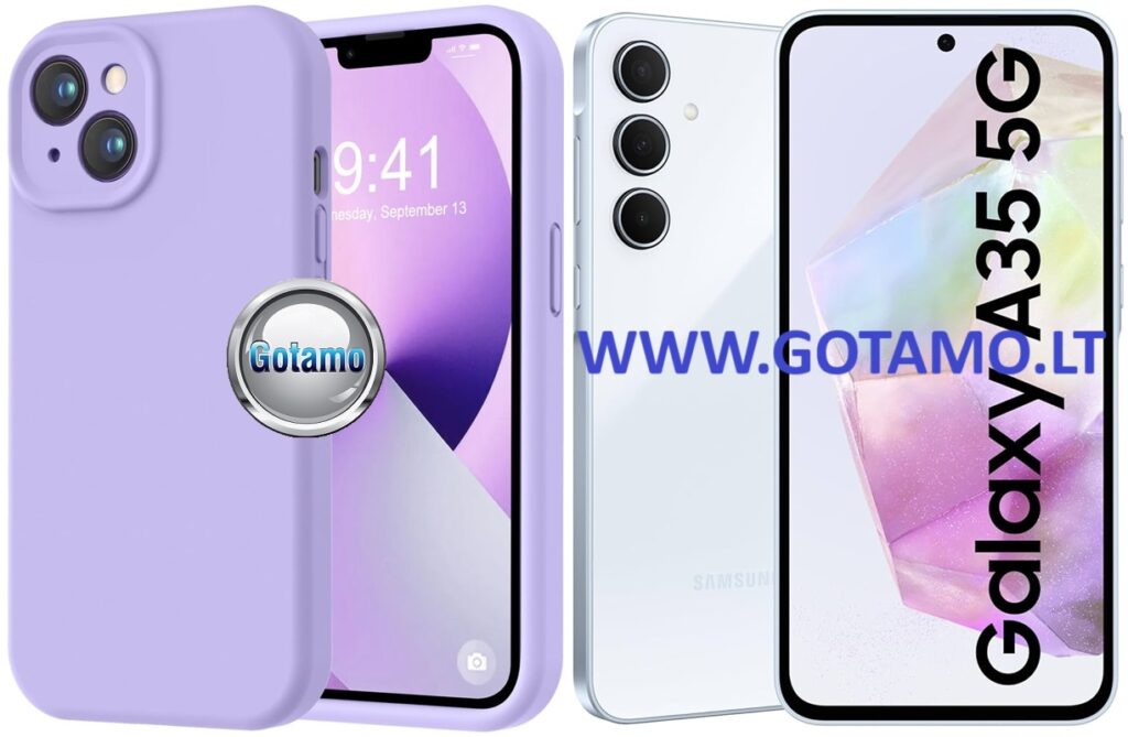 B-Soft Plus dėklas Samsung Galaxy A35 mobiliajam levandų spalvos