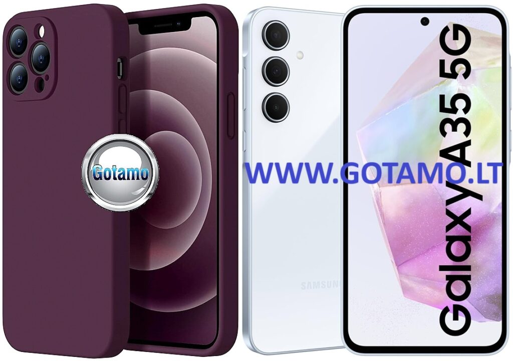 B-Soft Plus dėklas Samsung Galaxy A35 mobiliajam violetinės spalvos
