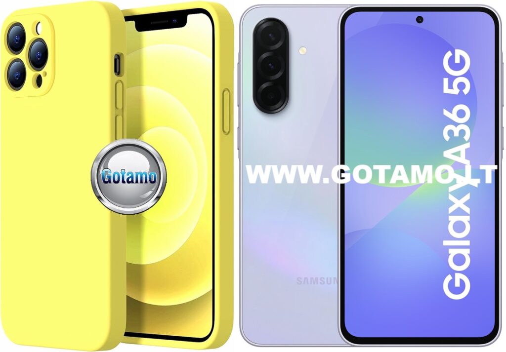 B-Soft Plus dėklas Samsung Galaxy A36 geltonos spalvos