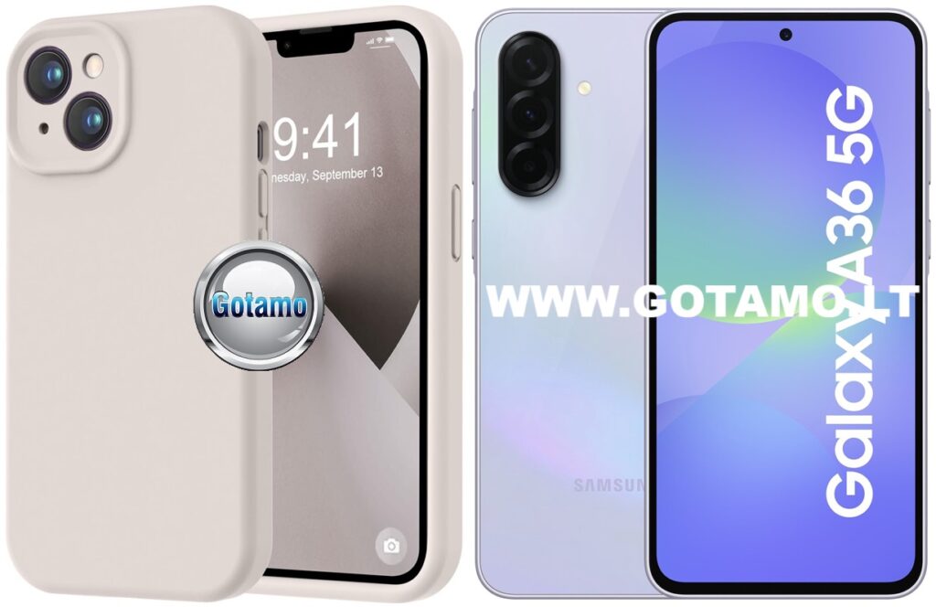 B-Soft Plus dėklas Samsung Galaxy A36 pilkos spalvos