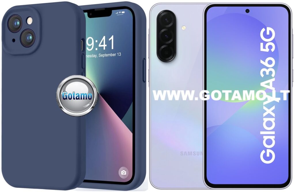 B-Soft Plus dėklas Samsung Galaxy A36 mėlynos spalvos