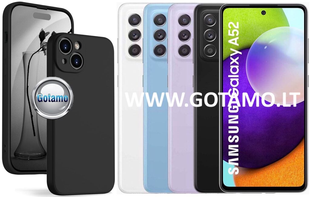 B-Soft Plus dėklas Samsung Galaxy A52s 5G juodos spalvos