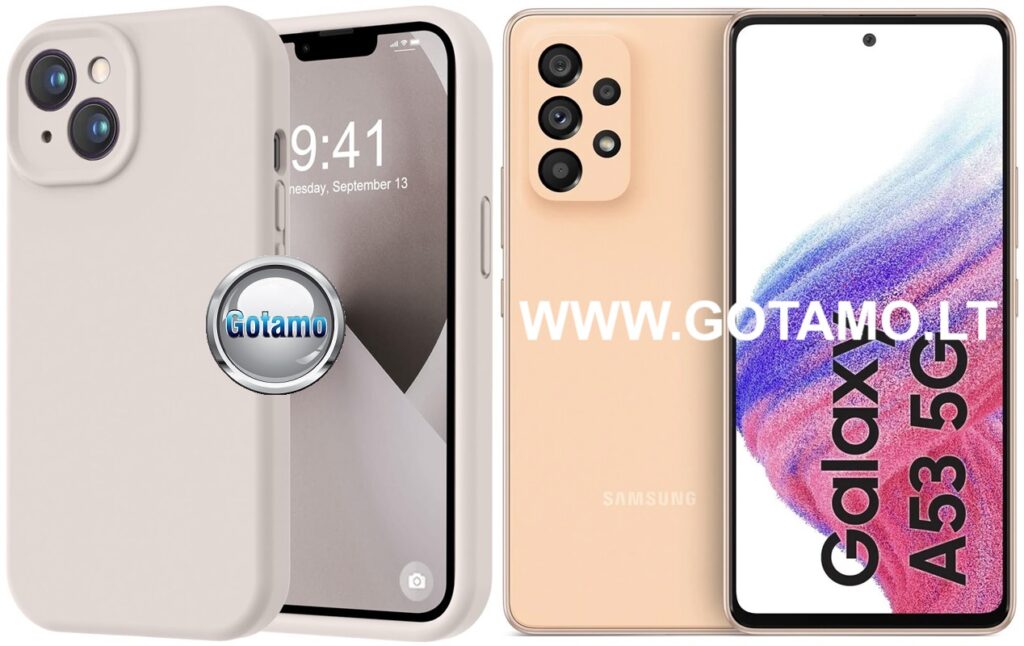 B-Soft Plus dėklas Samsung Galaxy A53 5G mobiliajam pilkos spalvos