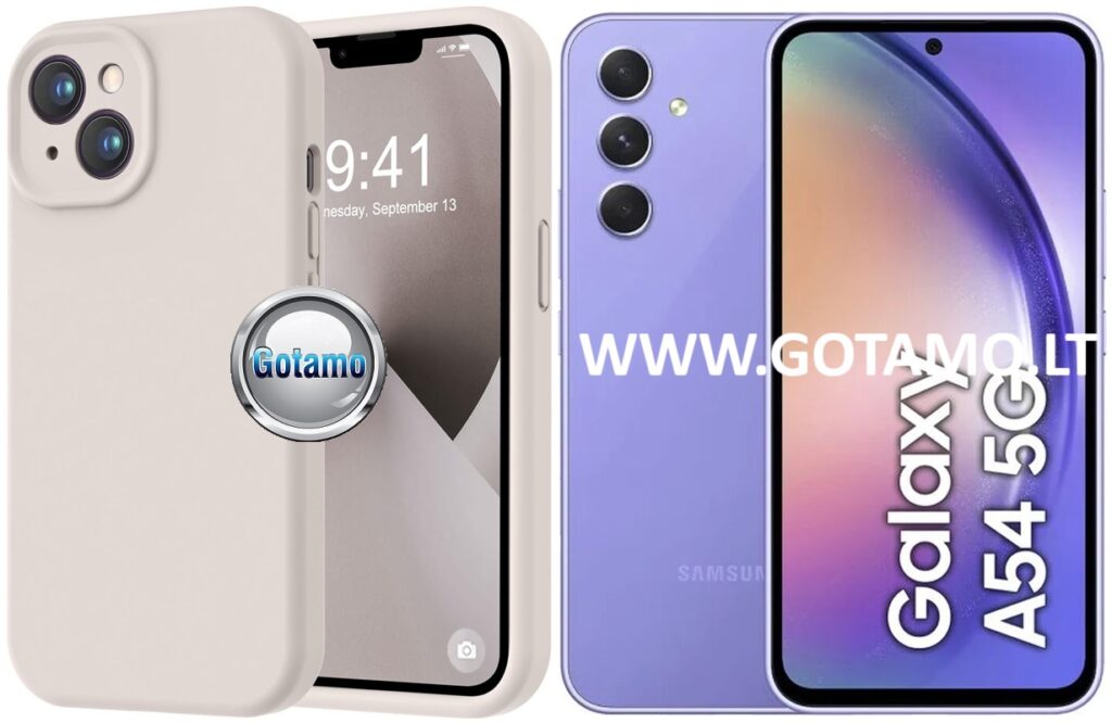 B-Soft Plus dėklas Samsung Galaxy A54 mobiliajam pilkos spalvos