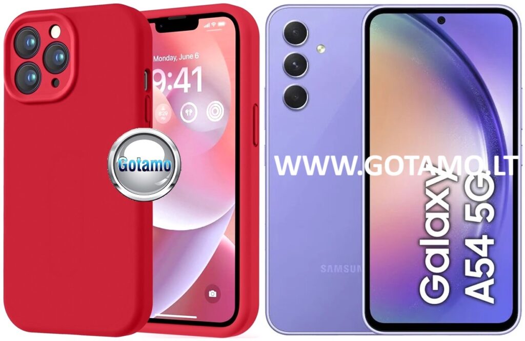 B-Soft Plus dėklas Samsung Galaxy A54 raudonos spalvos