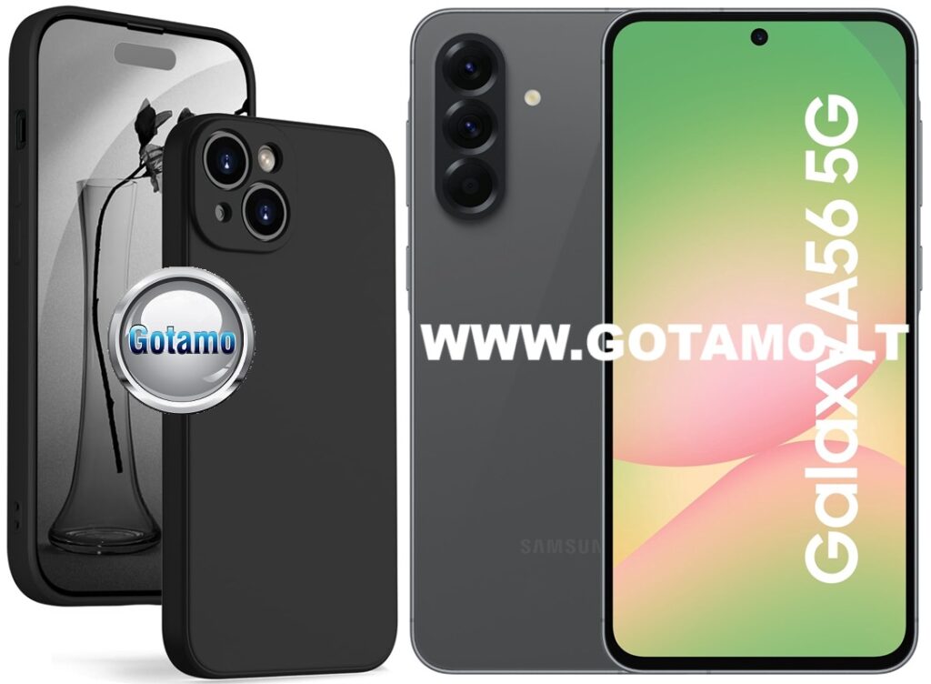 B-Soft Plus dėklas Samsung Galaxy A56 juodos spalvos