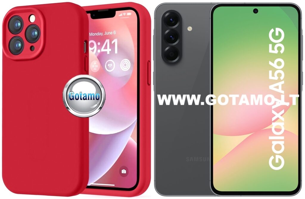 B-Soft Plus dėklas Samsung Galaxy A56 raudonos spalvos