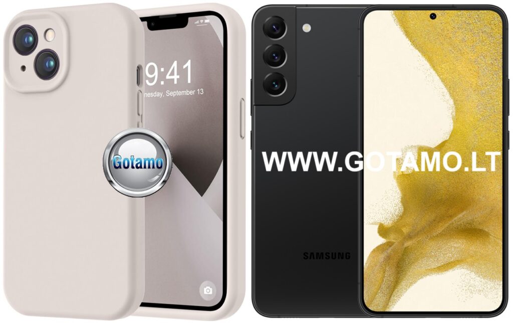 B-Soft Plus dėklas Samsung Galaxy S22 5G mobiliajam pilkos spalvos