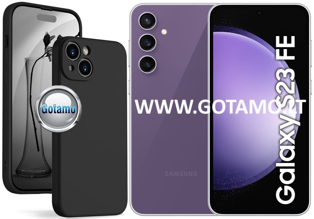 B-Soft Plus dėklas Samsung Galaxy S23 FE mobiliajam juodos spalvos