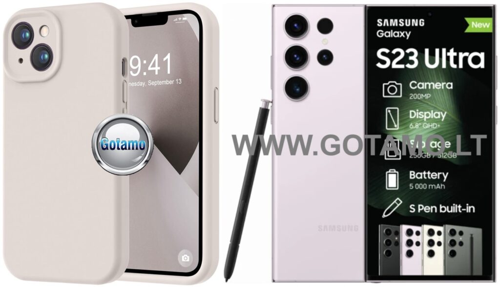 B-Soft Plus dėklas Samsung Galaxy S23 Ultra mobiliajam pilkos spalvos
