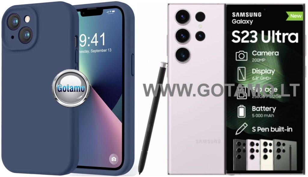 B-Soft Plus dėklas Samsung Galaxy S23 Ultra mėlynos spalvos