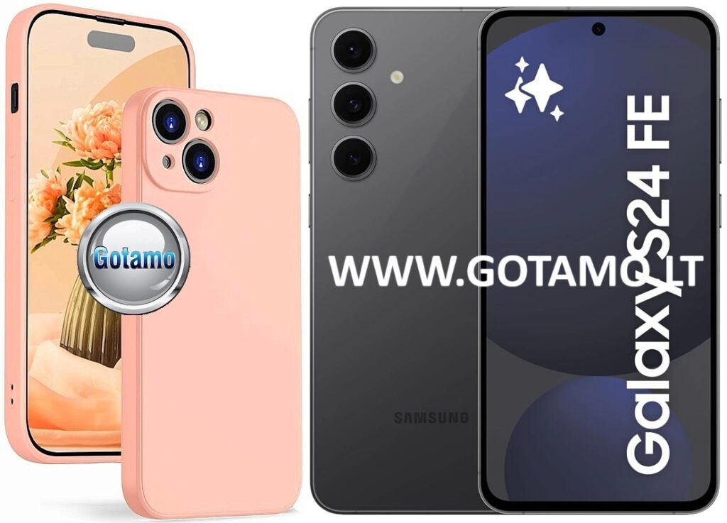 B-Soft Plus dėklas Samsung Galaxy S24 FE oranžinės spalvos