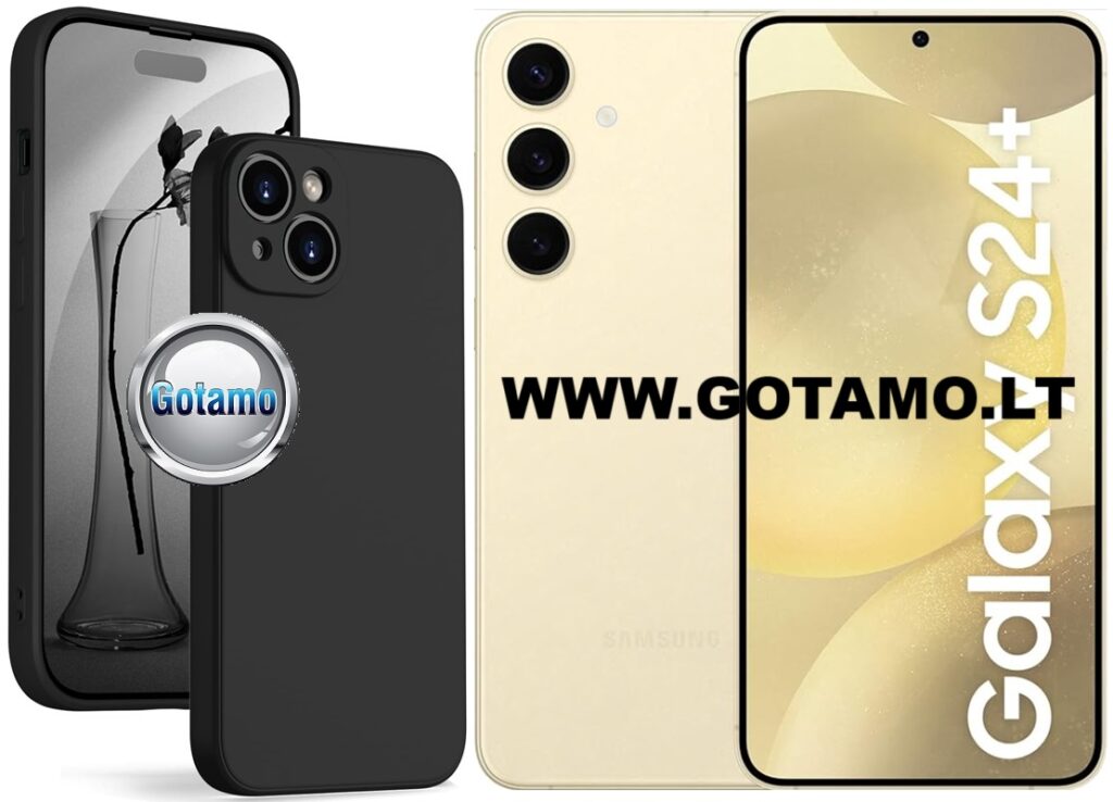 B-Soft Plus dėklas Samsung Galaxy S24+ (S24 Plus) juodos spalvos