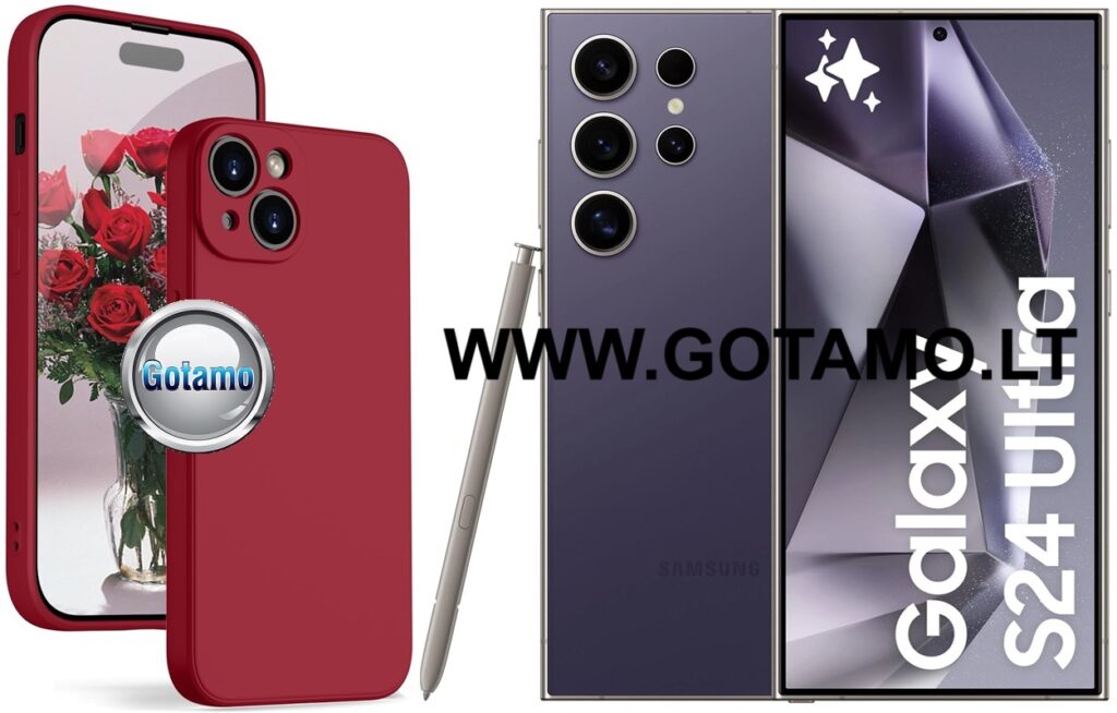 B-Soft Plus dėklas Samsung Galaxy S24 Ultra bordo spalvos