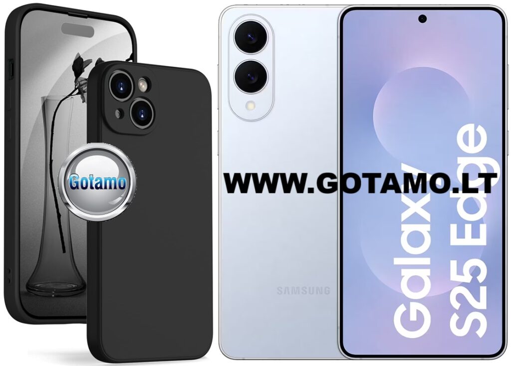 B-Soft Plus dėklas Samsung Galaxy S25 Edge juodos spalvos