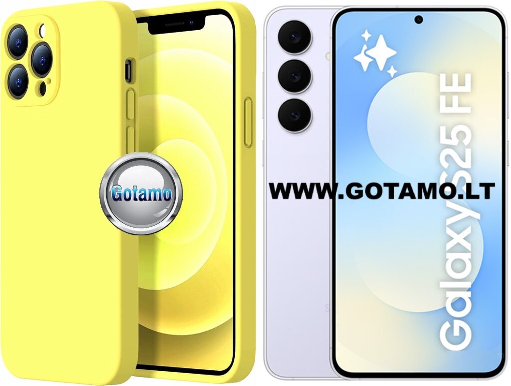 B-Soft Plus dėklas Samsung Galaxy S25 FE (citruso geltona)