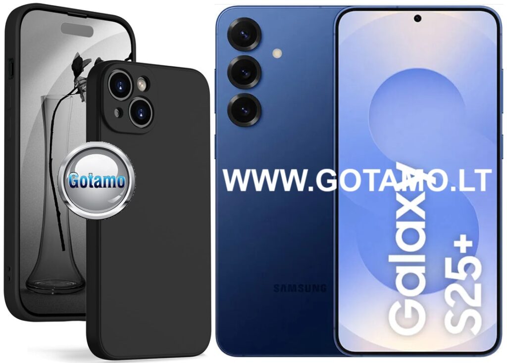 B-Soft Plus dėklas Samsung Galaxy S25 Plus juodos spalvos