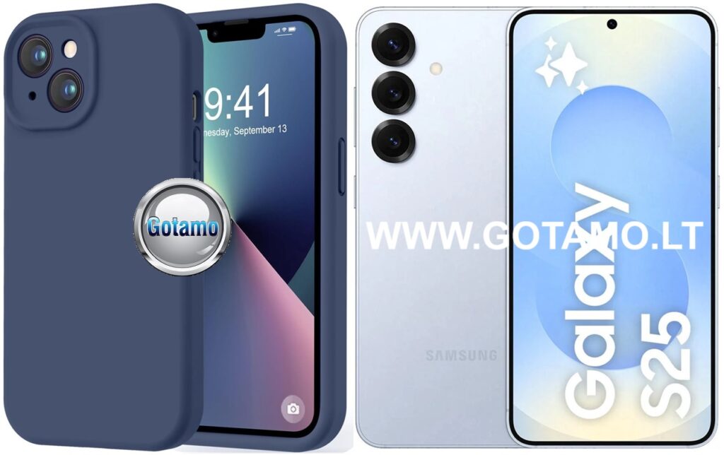 B-Soft Plus dėklas Samsung Galaxy S25 mėlynos spalvos
