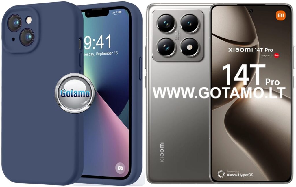 B-Soft Plus dėklas nugarėlė Xiaomi 14T, Xiaomi 14T Pro telefonams tamsiai mėlynos spalvos