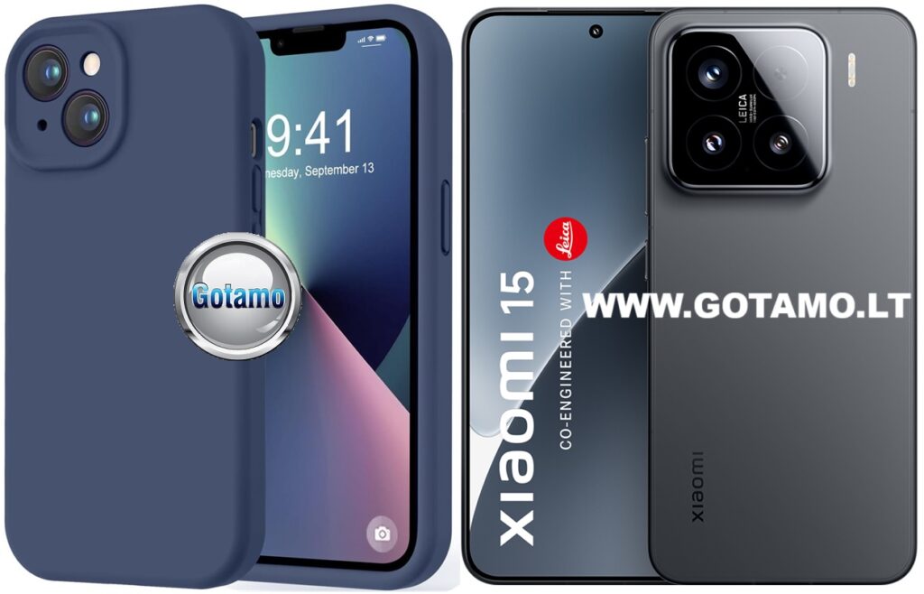 B-Soft Plus dėklas nugarėlė Xiaomi 15 telefonui tamsiai mėlynos spalvos