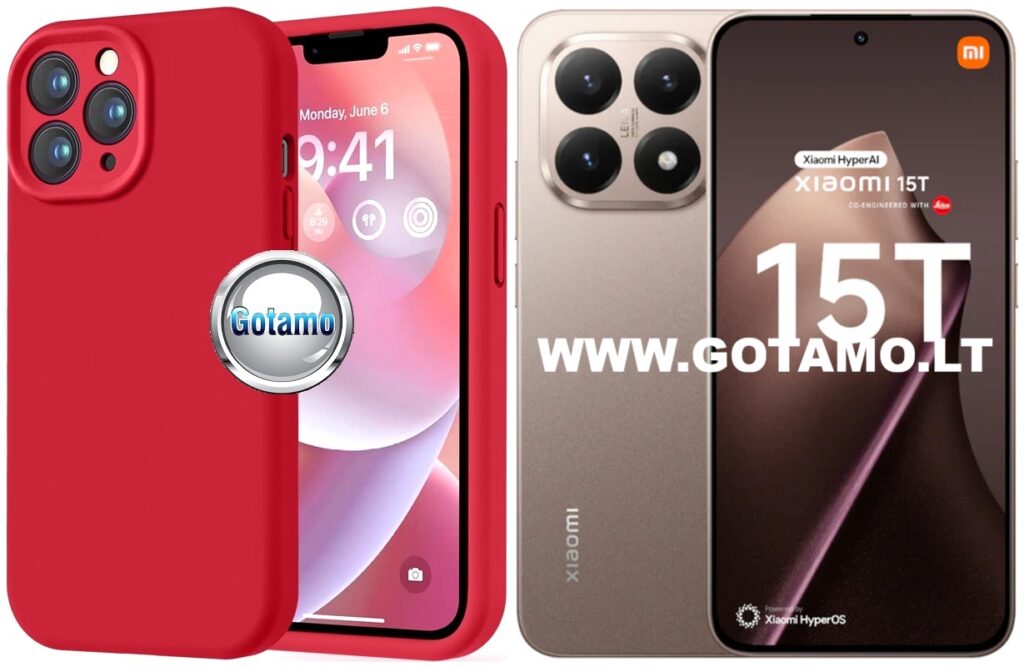 B-Soft Plus dėklas nugarėlė Xiaomi 15T – raudonas