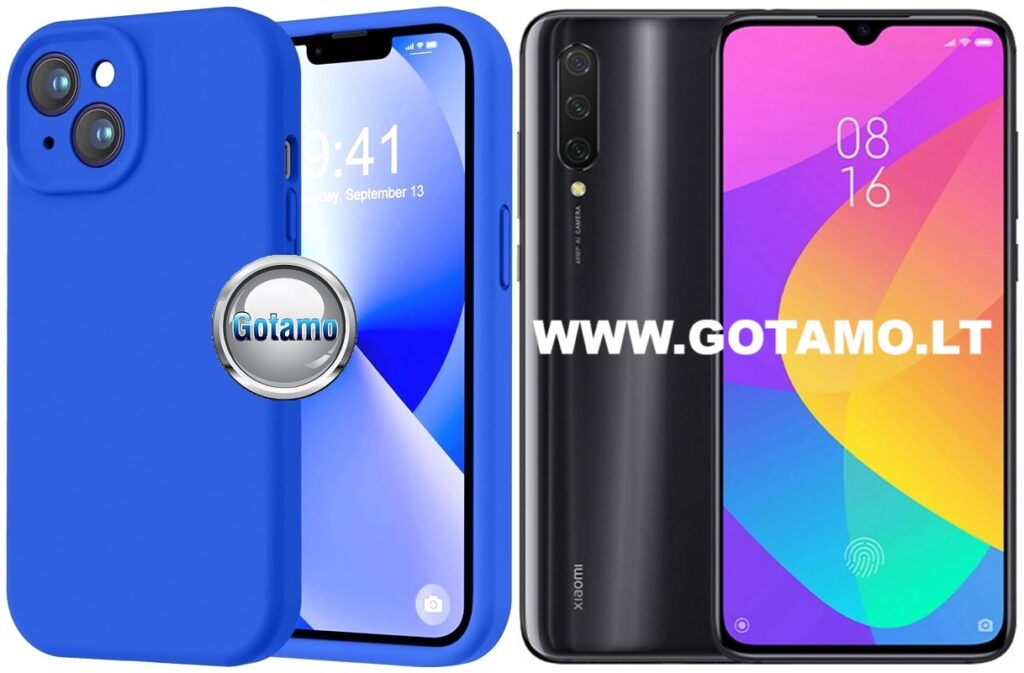 B-Soft Plus dėklas nugarėlė Xiaomi Mi 9 Lite telefonui mėlynos spalvos