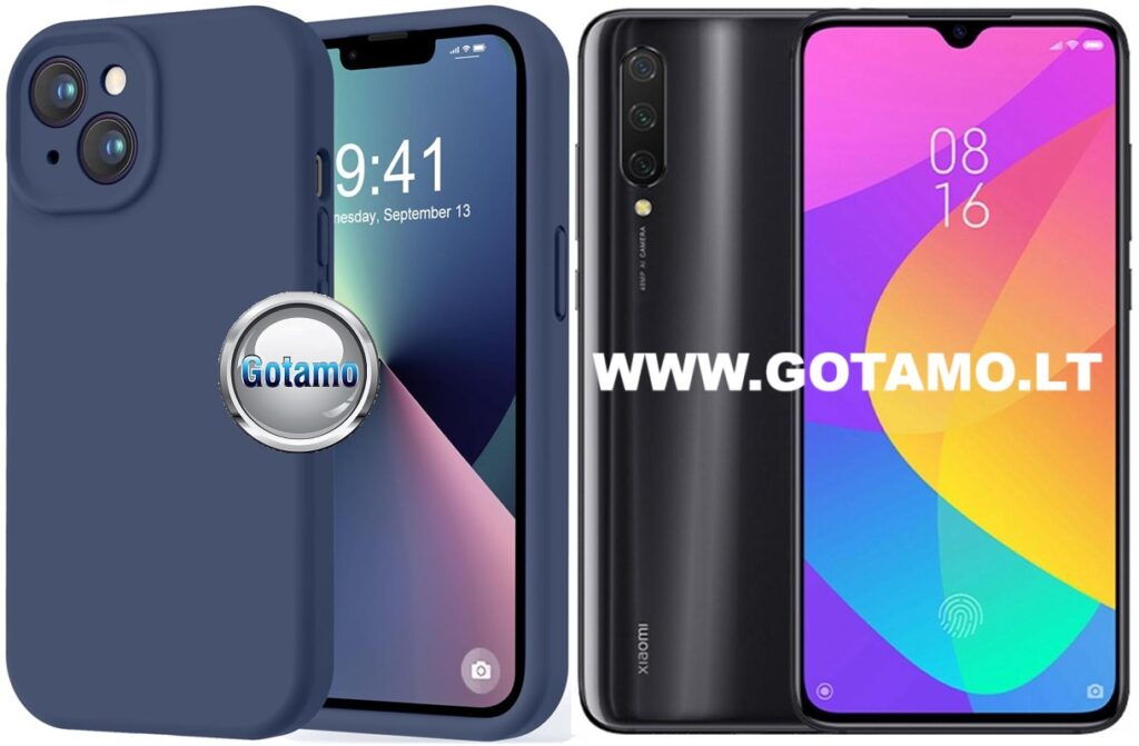 B-Soft Plus dėklas nugarėlė Xiaomi Mi 9 Lite telefonui tamsiai mėlynos spalvos