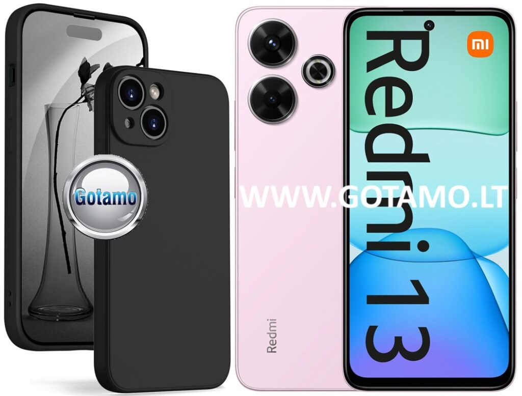 B-Soft Plus dėklas nugarėlė Xiaomi Redmi 13 – juodas