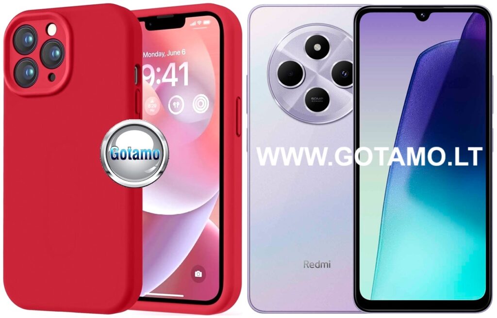 B-Soft Plus dėklas nugarėlė Xiaomi Redmi 14C, Xiaomi Redmi A4, Xiaomi Poco C75, Xiaomi Poco C75 5G telefonams raudonos spalvos