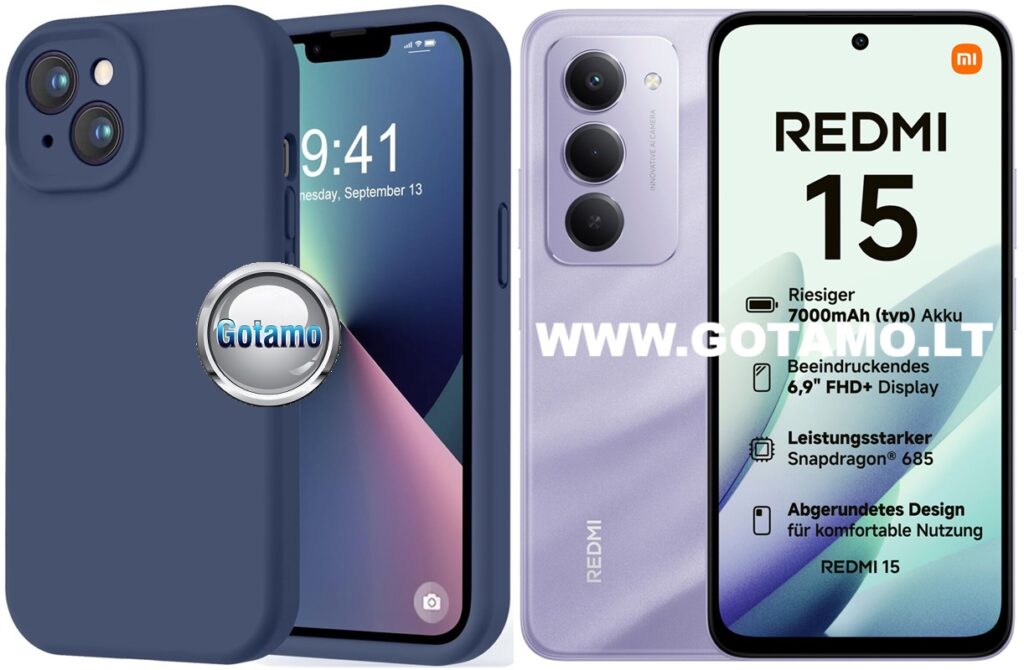B-Soft Plus dėklas nugarėlė Xiaomi Redmi 15 4G – tamsiai mėlynas