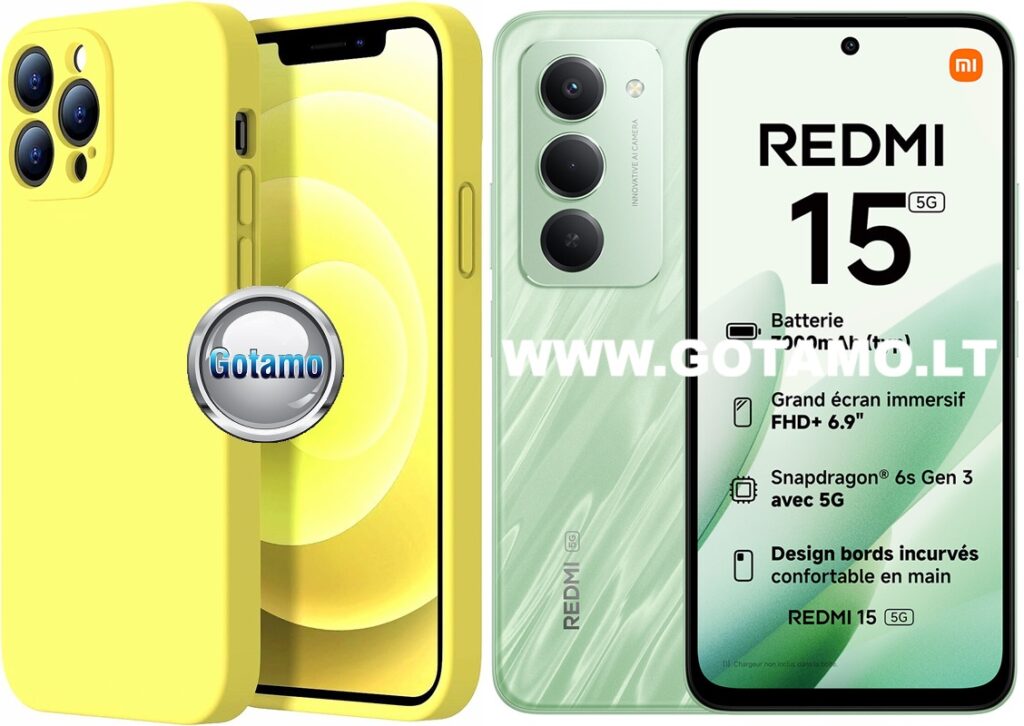 B-Soft Plus dėklas nugarėlė Xiaomi Redmi 15 (citruso geltona)