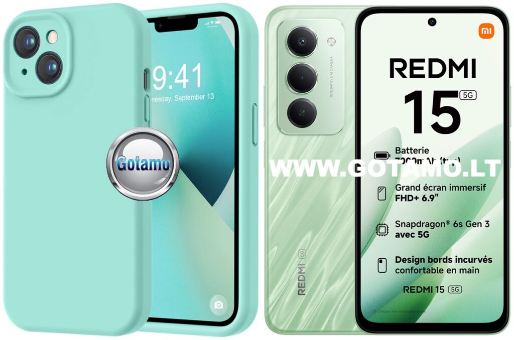 B-Soft Plus dėklas nugarėlė Xiaomi Redmi 15 (mėtinės spalvos)