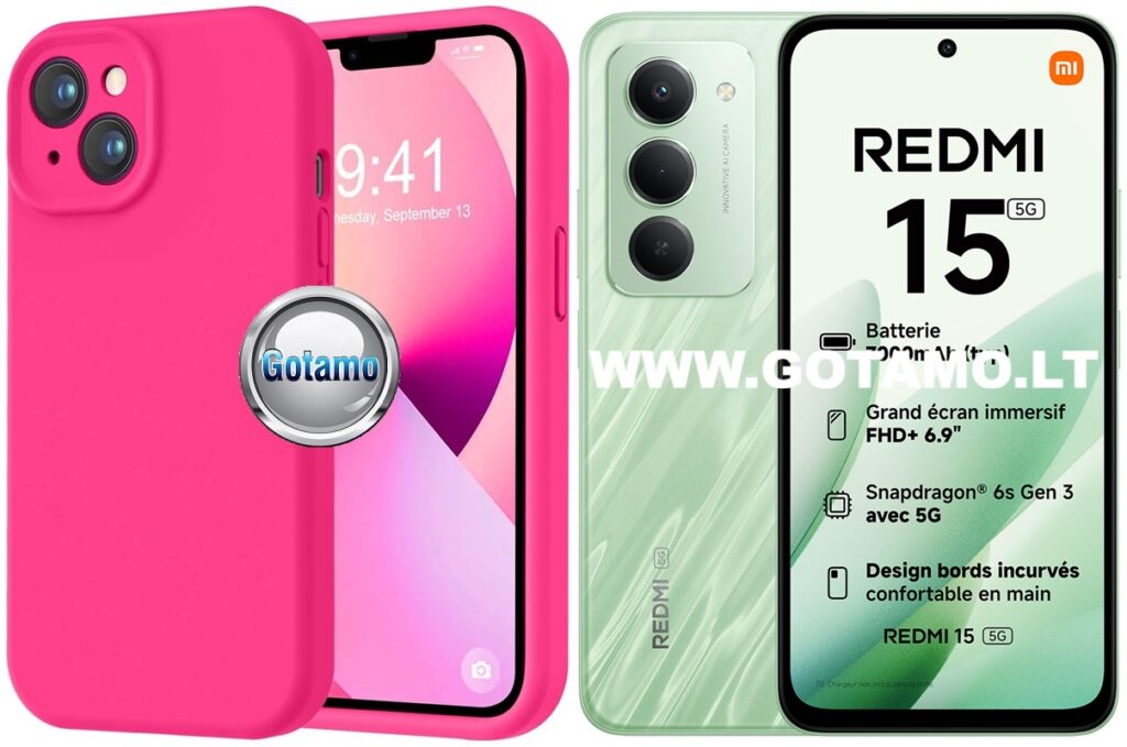 B-Soft Plus dėklas nugarėlė Xiaomi Redmi 15 (ryškiai rožinė)