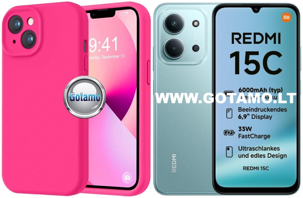 B-Soft Plus (ryškiai rožinė) Xiaomi Redmi 15C, Redmi 15C 4G, Poco C85 4G dėklas nugarėlė