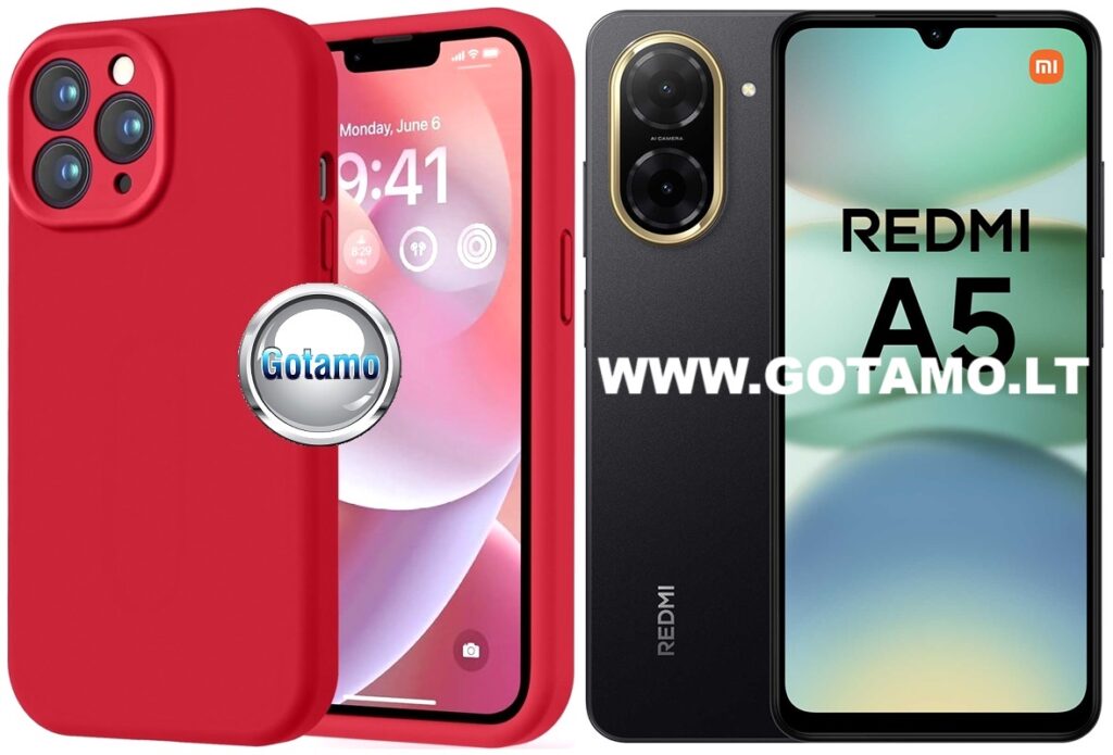 B-Soft Plus dėklas nugarėlė Xiaomi Redmi A5 4G – raudonas