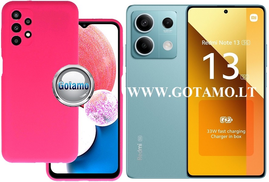 B-Soft Plus dėklas nugarėlė Xiaomi Redmi Note 13 5G mobiliajam telefonui bordo spalvos