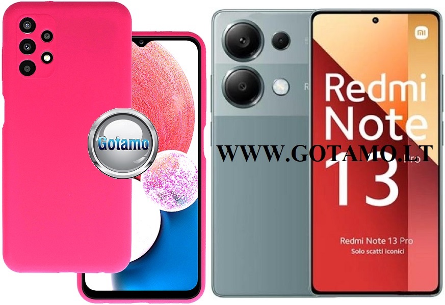 B-Soft Plus dėklas nugarėlė Xiaomi Redmi Note 13 Pro 4G, Xiaomi Poco M6 Pro mobiliesiems telefonams bordo spalvos