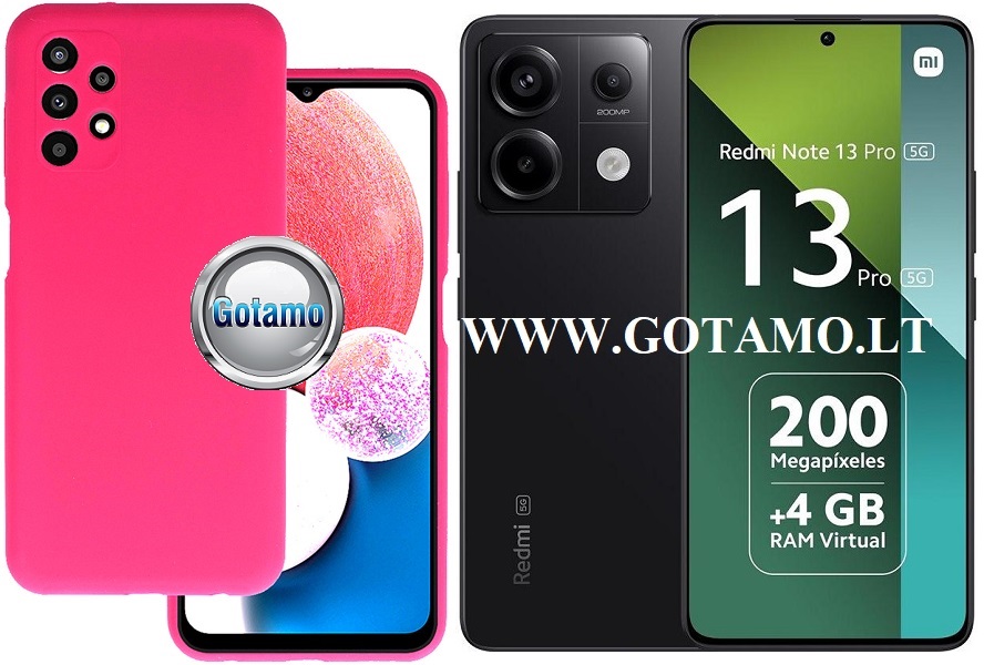 B-Soft Plus dėklas nugarėlė Xiaomi Redmi Note 13 Pro 5G, Xiaomi Poco X6 mobiliesiems telefonams bordo spalvos