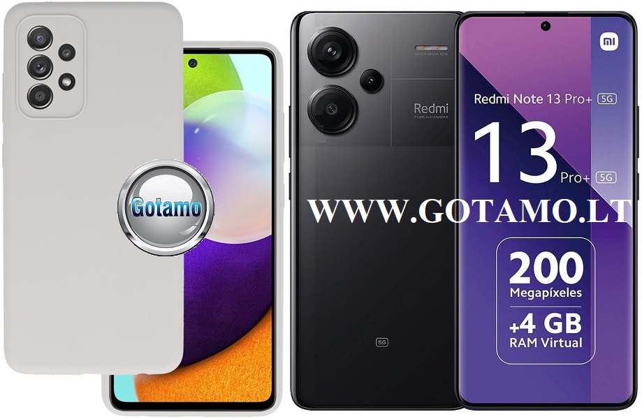 B-Soft Plus dėklas nugarėlė Xiaomi Redmi Note 13 Pro Plus mobiliajam telefonui pilkos spalvos