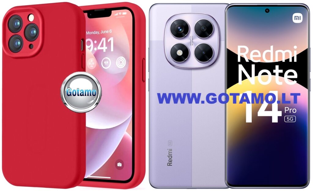 B-Soft Plus dėklas nugarėlė Xiaomi Redmi Note 14 Pro 5G, Xiaomi Poco X7 telefonams raudonos spalvos