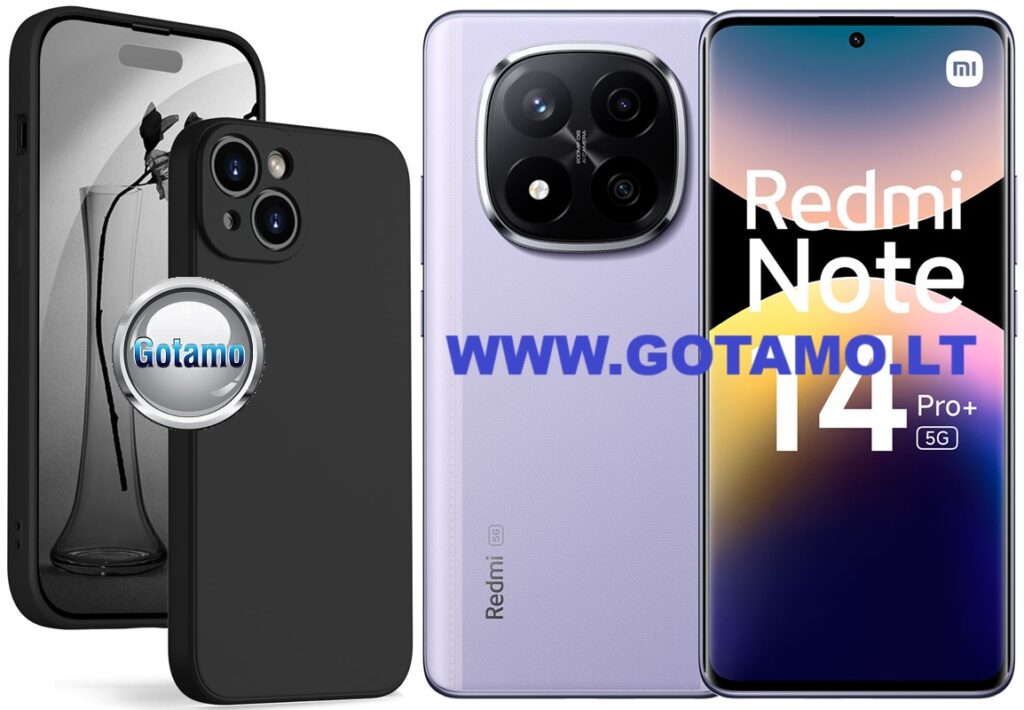 B-Soft Plus dėklas nugarėlė Xiaomi Redmi Note 14 Pro Plus 5G telefonui juodos spalvos