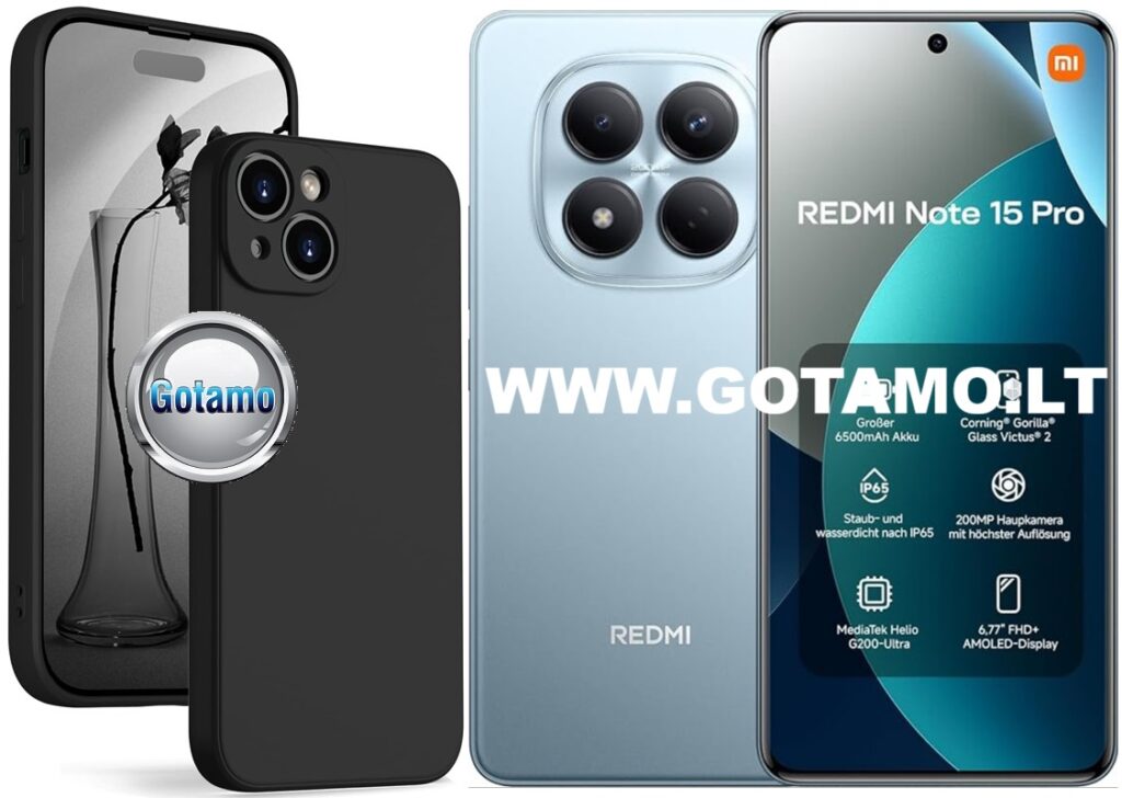 B-Soft Plus dėklas nugarėlė Xiaomi Redmi Note 15 Pro 4G – juodas