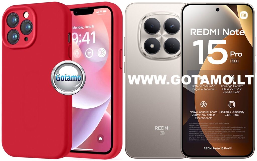 B-Soft Plus dėklas nugarėlė Xiaomi Redmi Note 15 Pro 5G – raudonas